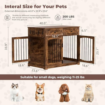Dog Crate Furniture, Wooden Dog Kennel Furniture, view 8