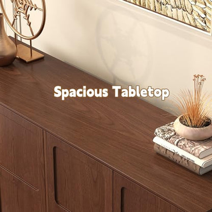 58'' Mid-Century Modern Sideboard Buffet Cabinet with Storage, view 7