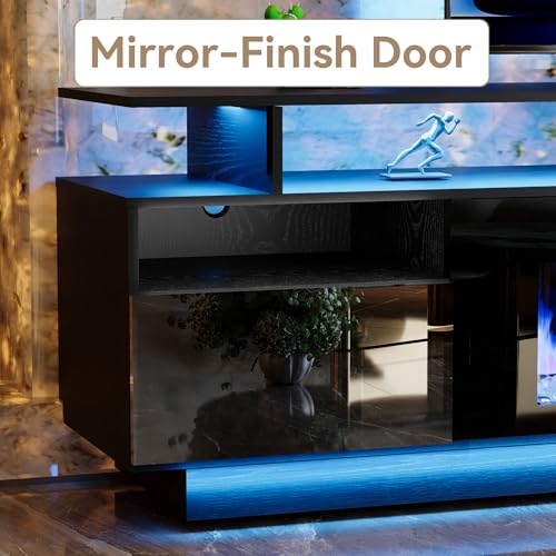 70" Fireplace TV Stand with 36" Electric Fireplace Entertainment Center, view 8