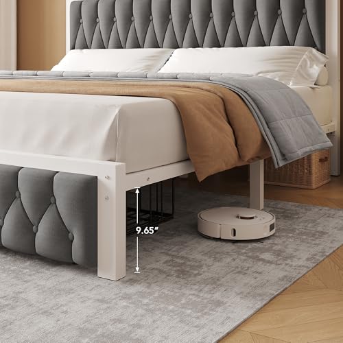 King Bed Frame with 2 Storage Drawers, view 6