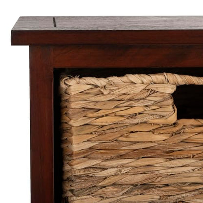 SAFAVIEH Connery Wood Storage Cabinet, 35" Farmhouse Cherry AMH5742C, view 5