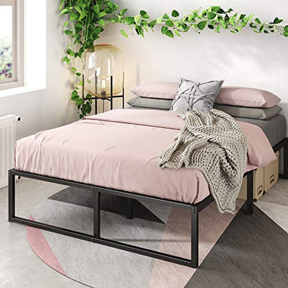 Lorelei 14 Inch Platforma Bed Frame/Mattress Foundation/No Box Spring, view 2