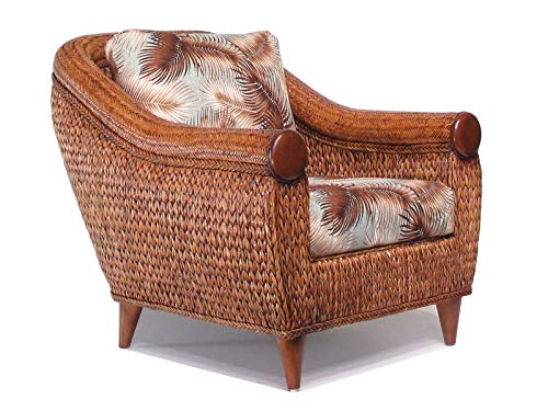 Rattan and Hyacinth Living Room Furniture Lounge Club Chair (#1562-MS)