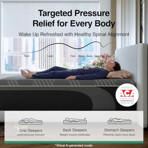 Queen Size Mattress 12 Inch, Gel Memory Foam Mattress Queen, view 5