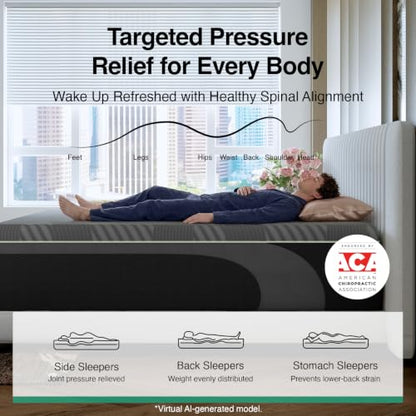 Queen Size Mattress 12 Inch, Gel Memory Foam Mattress Queen, view 5