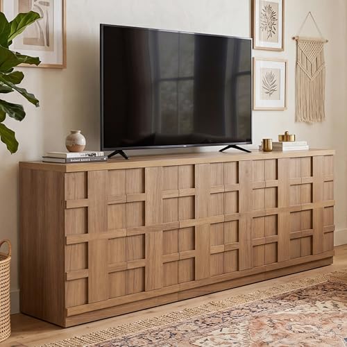 Sideboard Buffet Cabinet with Storage, 93.9”W, Credenza Storage Cabinet, view 2
