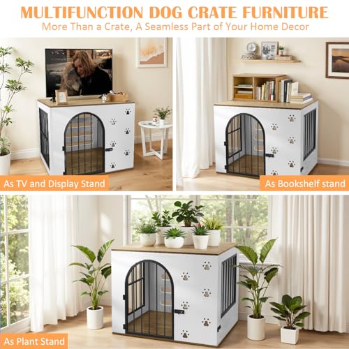 32" Dog Crate Furniture for Small Medium Dogs, view 7