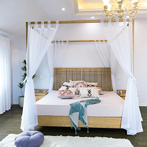 Sheer Canopy Bed Curtains for King, Queen, Full and Twin Bed, view 2