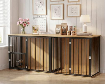 80.7" Double Dog Crate Furniture, view 2