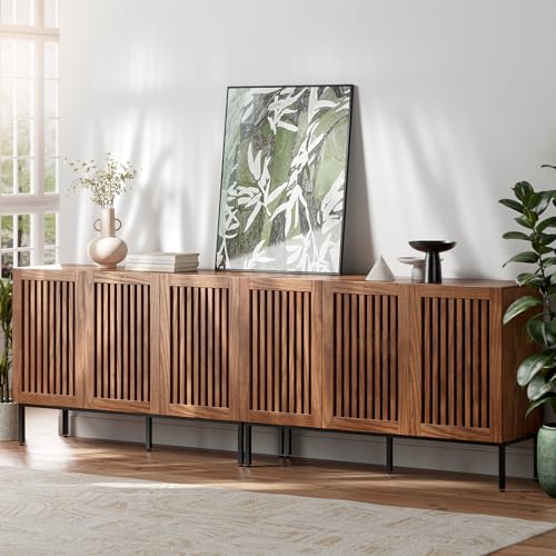 Set of 2,3 Door Accent Storage Cabinet with Doors and Adjustable Shelf,Freestanding Buffet Cabinet,Modern Sideboard Buffet Cabinet for Living Room,Dining Room,Kitchen,Hallway