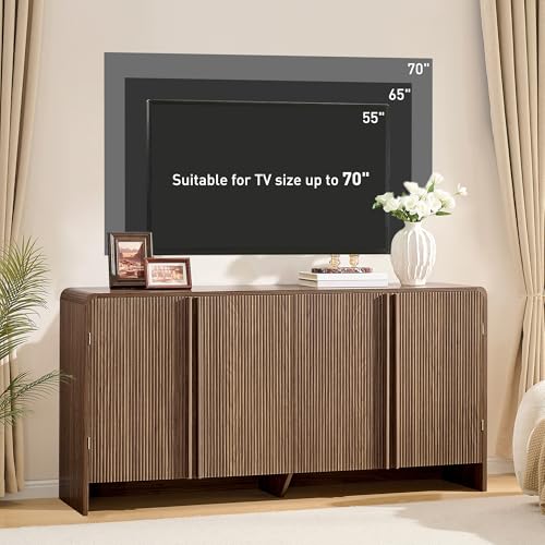 63" Fluted Sideboard Buffet Cabinet with Storage, view 7