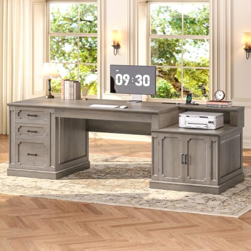 Farmhouse 70.9" Executive Desk, view 2