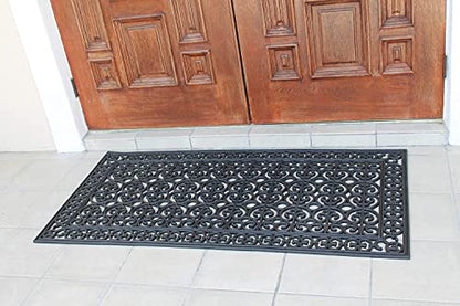 A1HC 3-Piece Rubber Grill Doormat Bundle, 30x60, 24x39, 24x36 Inches