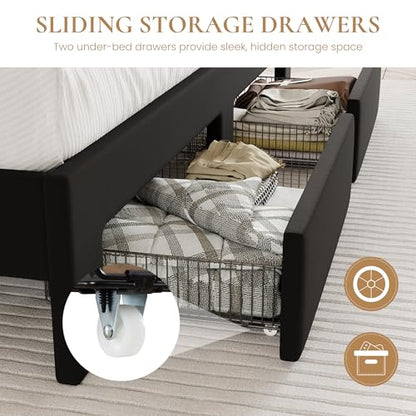 Wingback Platform Bed Frame, view 6