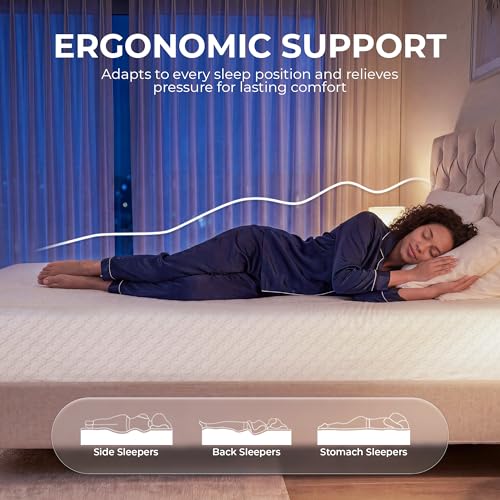 Twin 6 Inch Cooling Gel Memory Foam Mattress Pressure Relief, view 7
