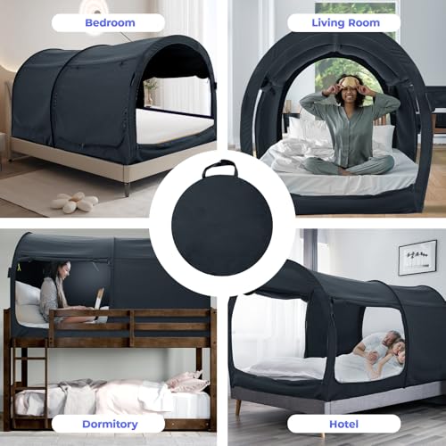 ® Canopy Bed Dream Privacy Space Full Sleeping Tents Indoor Pop Up Portable, view 6