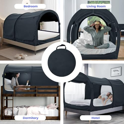 ® Canopy Bed Dream Privacy Space Full Sleeping Tents Indoor Pop Up Portable, view 6