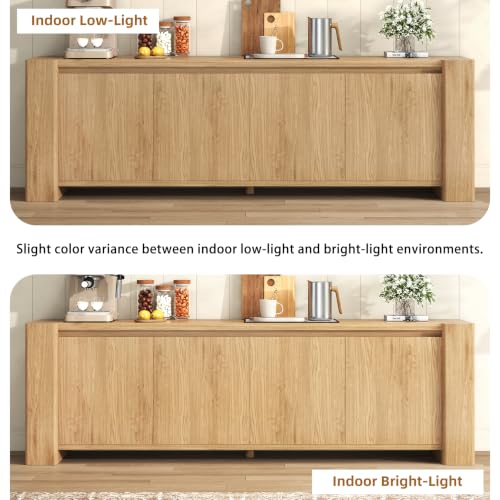 82" Sideboard Buffet Cabinet, Storage Cabinet with 4 Doors, view 7