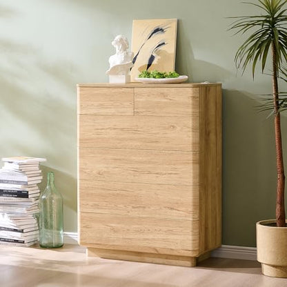 6 Drawer Dresser for Bedroom, 42 Inch Tall Modern Chest of Drawers, view 4