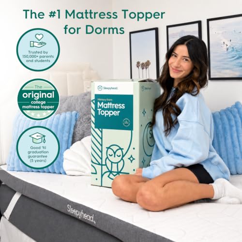 Twin XL Mattress Topper 2 Inch for College Dorm, Cooling Gel Memory Foam, view 3