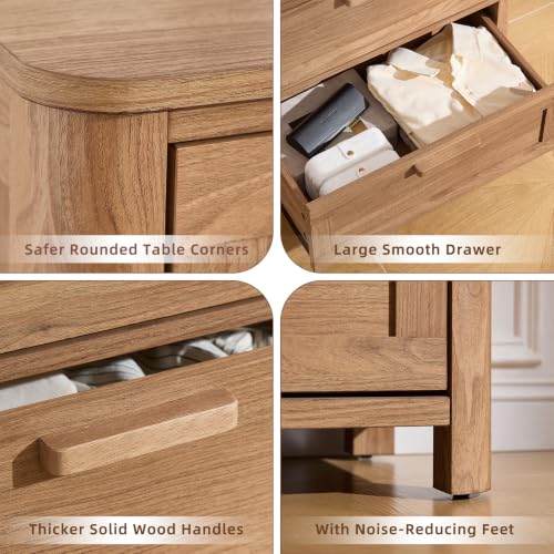 Farmhouse 6 Drawer Dresser for Bedroom, Brown, view 6