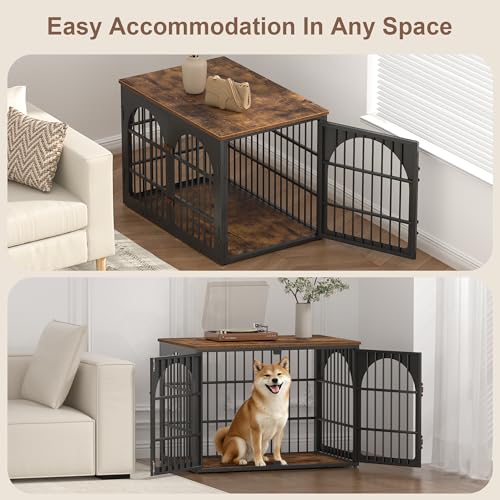 38" Heavy Duty Dog Crate Furniture for Large and Medium Dogs, view 6
