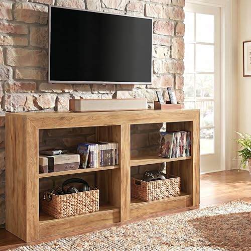Tall TV Stand for TVs Up to 65 Inches, 59" Farmhouse TV Console, view 4