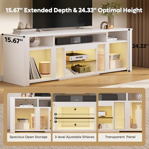 80 Inch TV Stand for 85 Inch TVs, view 6