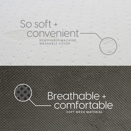 Full Tri Folding Mattress with Washable Cover, Full Size (75 inches x 52 inches x 4 inches)