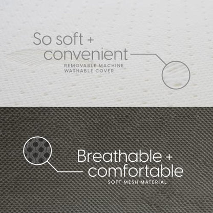 Full Tri Folding Mattress with Washable Cover, Full Size (75 inches x 52 inches x 4 inches)