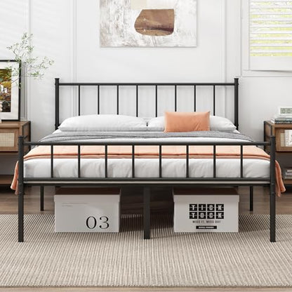 Full Metal Bed Frame,Steel Slat Support,Noise Free,Easy Assembly, view 2