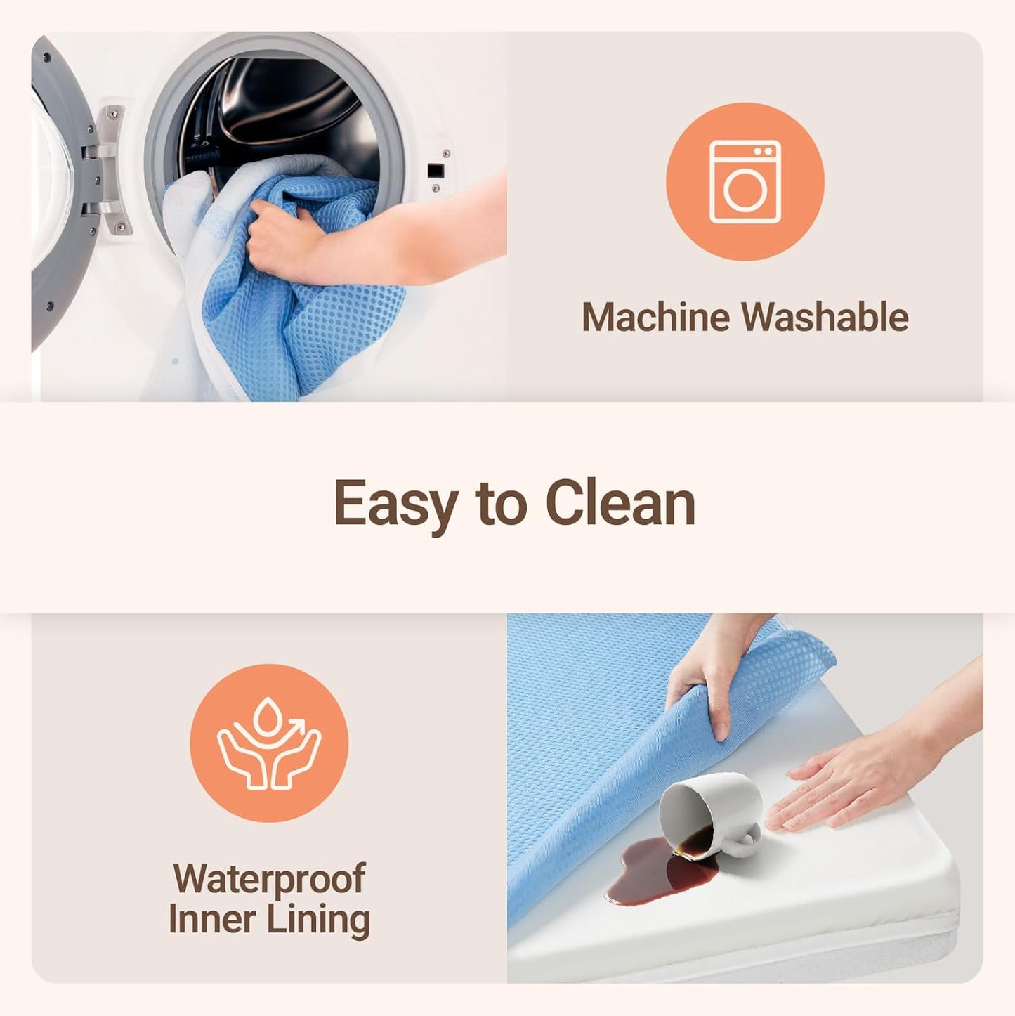 Premium Crib & Mattress - Certipur-Us Certified, Fits All Mini & Baby Crib Beds, Baby Mattress Waterproof Sleep Surface,Mini