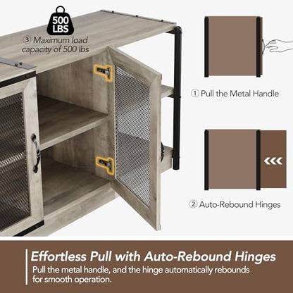 Farmhouse TV Stand for 75/80 inches TVs, view 4
