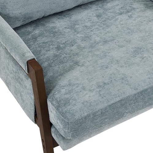 Kelly Mid-Century Modern Accent Armchair, Blue