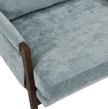 Kelly Mid-Century Modern Accent Armchair, Blue