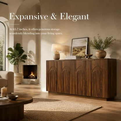 65.7" Mid-Century Sideboard, view 4