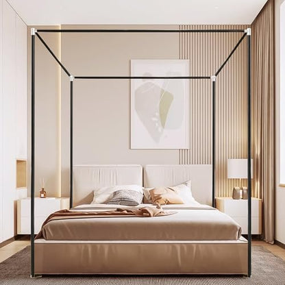 Full Canopy Bed Frame, Stainless Steel Canopy Bed Frame Full Size, view 4