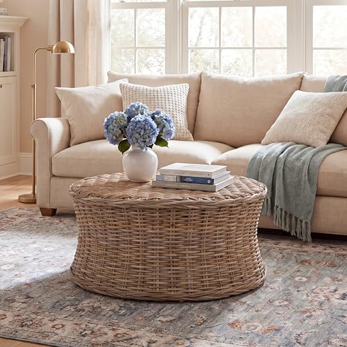 Rustic Rattan Coffee Table, view 3