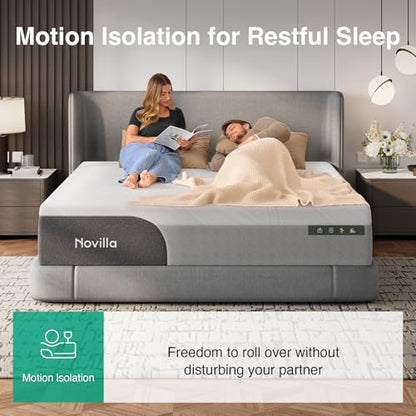 Bliss Cooling King Size Mattress, 14 Inch Gel King Memory Foam, view 6