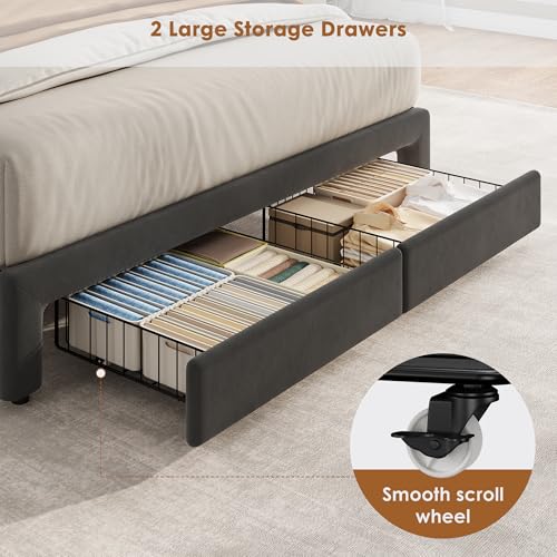 Queen Bed Frame with Storage, view 8