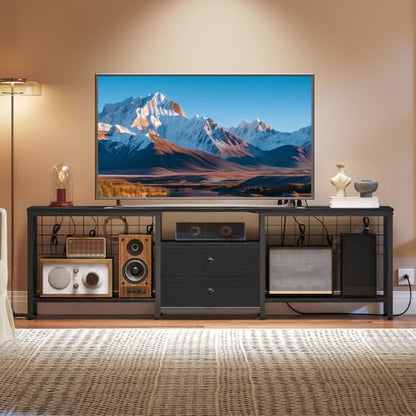 TV Stand with Power Outlet Up to 75 Inch, view 2