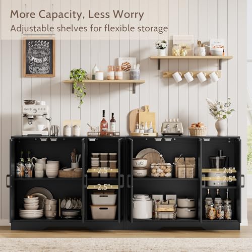 Modern Farmhouse Buffet Cabinet with Storage, view 4