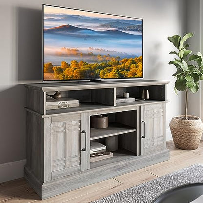 Modern 48" Farmhouse Wood TV Stand & Media Entertainment Center Console Table, view 3