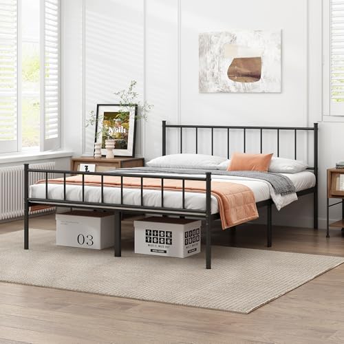 Full Metal Bed Frame,Steel Slat Support,Noise Free,Easy Assembly, view 4