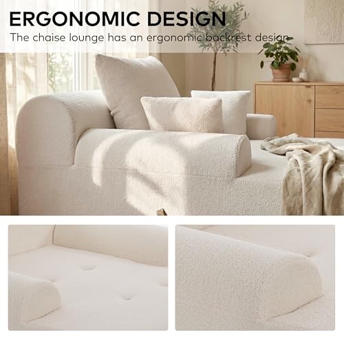 65" Boneless Chaise Lounge Chair Indoor, view 4