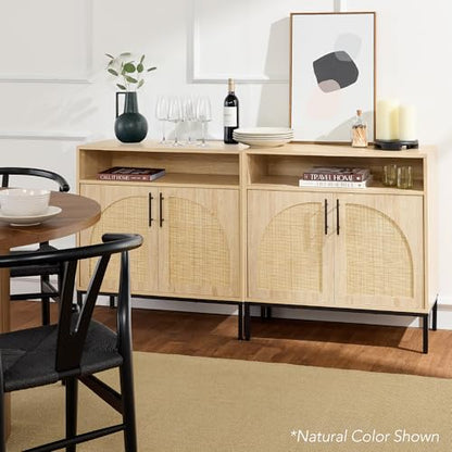 Best Choice Products Rattan Sideboard Buffet Cabinet, Entryway Table, view 3