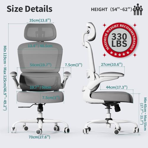 Office Chair Ergonomic Desk Chair - Gaming Chair with Lumbar Support, view 3