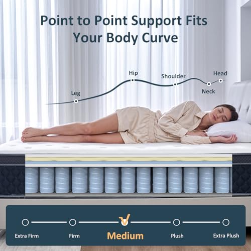 Queen Mattress, 12 Inch Queen Size Mattress in a Box, view 4