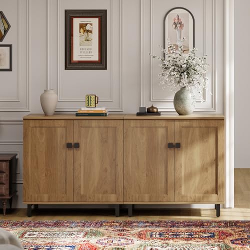 Buffet Sideboard Cabinet Farmhouse Modern 2 in 1 Storage Cabinet, view 2