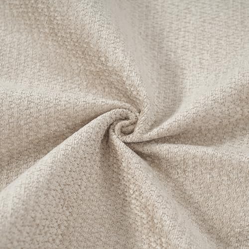 King Size Upholstered Bed Frame with Bouclé Fabric, Thick Curved Headboard, view 6